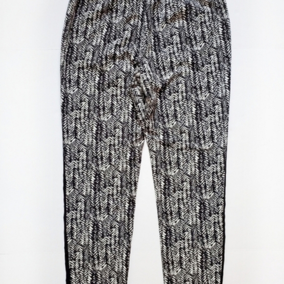 Vince Camuto Drawstring Herringbone Tuxedo Pants - Picture 8 of 9
